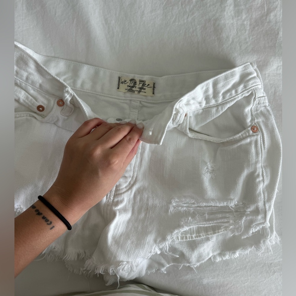 Free people white shorts